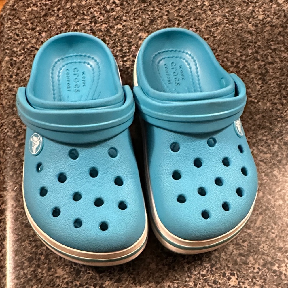 CROCS Kids Light Blue Slip-On Sandals